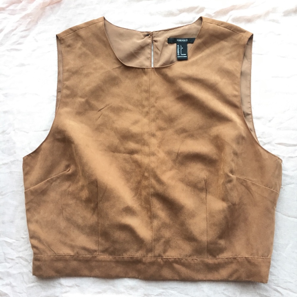 Forever21 Suede Crop Top